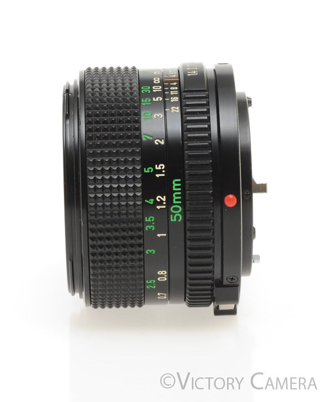 Canon FD 50mm f1.4 (late version) Fast Prime Lens [EXC+] - Victory Camera