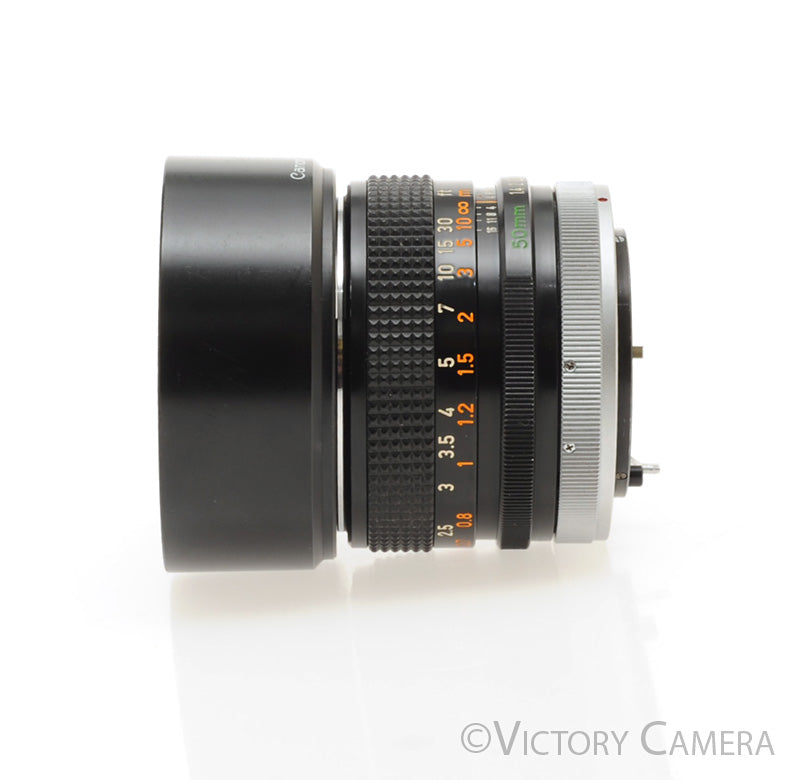 Canon 50mm F1.4 Fast Prime Lens for FD Mount w/ Shade [EXC+] - Victory Camera