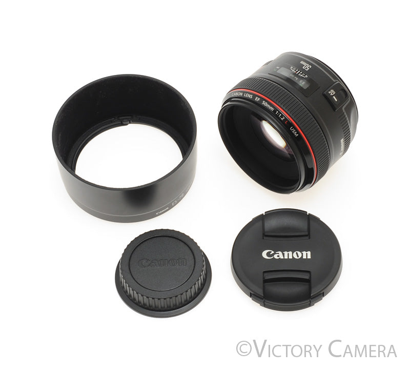 Canon EOS EF 50mm f1.2 L Series USM Prime Lens [MINT-] - Victory Camera