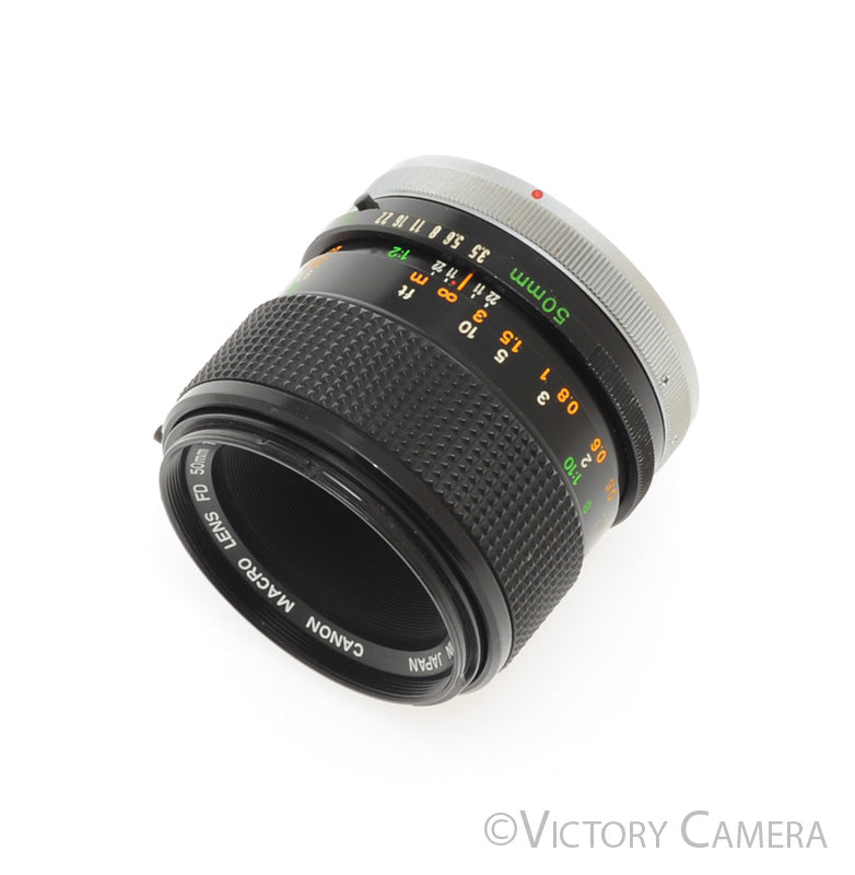 Canon FD 50mm F3.5 S.S.C. Macro Prime Lens [EXC+] - Victory Camera