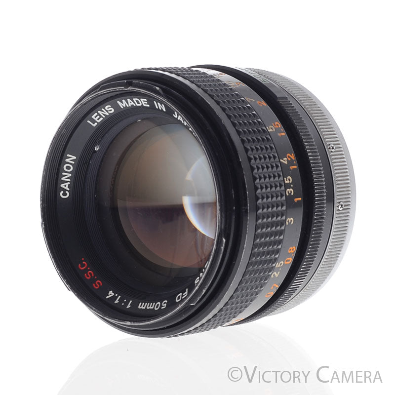 Canon FD 50mm f1.4 S.S.C Fast Prime Lens [EXC-] - Victory Camera