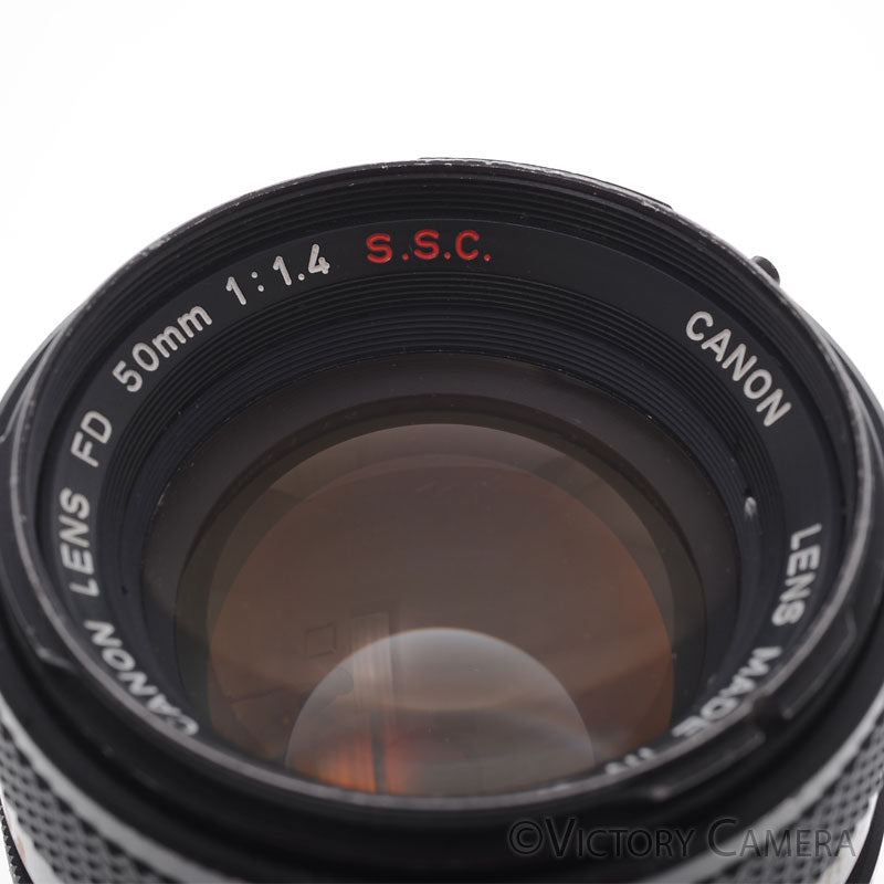 Canon FD 50mm f1.4 S.S.C Fast Prime Lens [EXC-] - Victory Camera