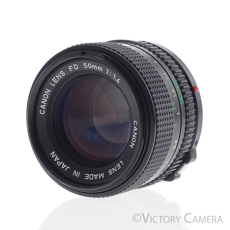 Canon 50mm f1.4 (late model) Fast Prime Lens for FD Mount  [EXC+] - Victory Camera