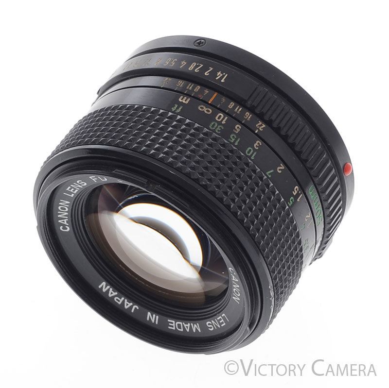Canon 50mm f1.4 (late model) Fast Prime Lens for FD Mount  [EXC+] - Victory Camera