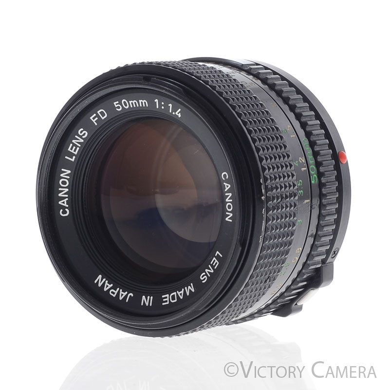 Canon 50mm f1.4 (late model) Fast Prime Lens for FD Mount  [EXC+] - Victory Camera