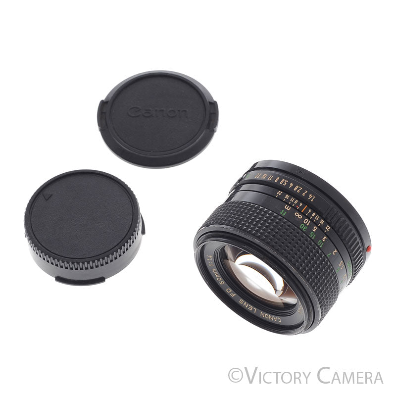 Canon 50mm f1.4 (late model) Fast Prime Lens for FD Mount  [EXC-] - Victory Camera