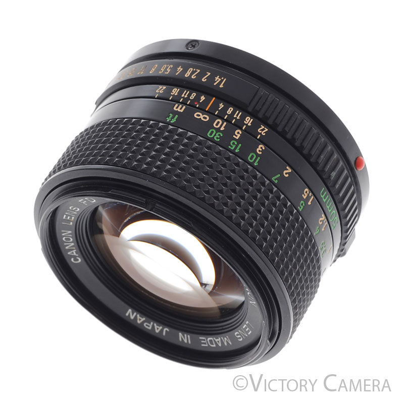 Canon 50mm f1.4 (late model) Fast Prime Lens for FD Mount  [EXC] - Victory Camera