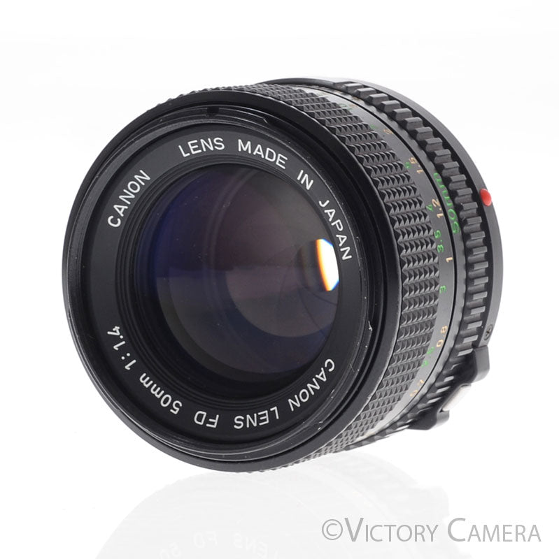 Canon 50mm f1.4 (late model) Fast Prime Lens for FD Mount  [EXC+] - Victory Camera