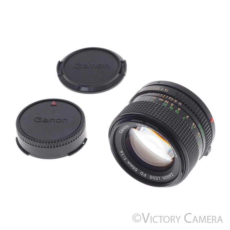 Canon 50mm f1.4 (late model) Fast Prime Lens for FD Mount  [EXC+] - Victory Camera