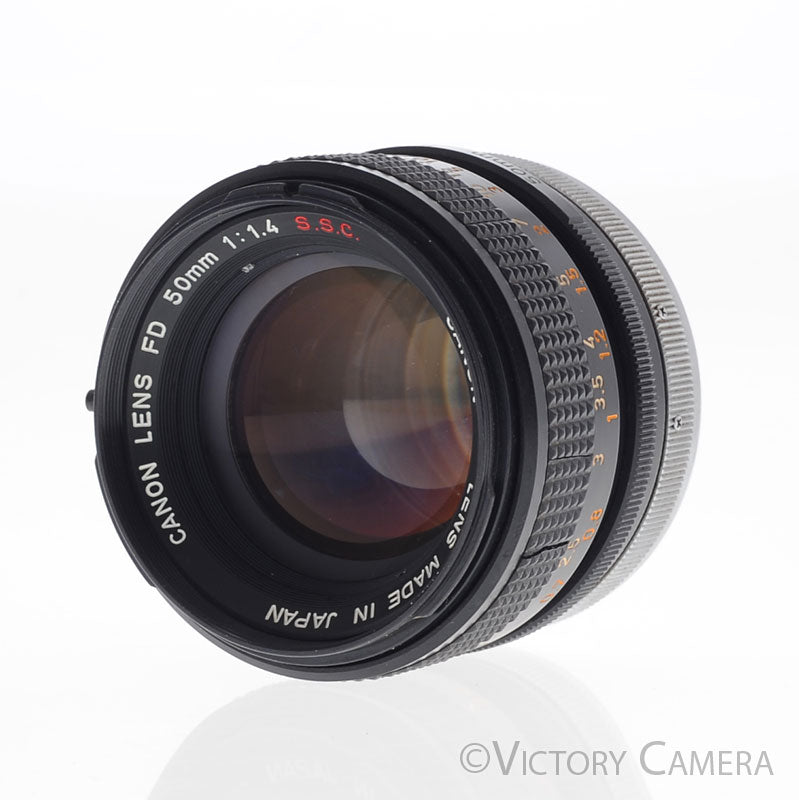 Canon FD 50mm f1.4 S.S.C Fast Prime Lens [EXC] - Victory Camera