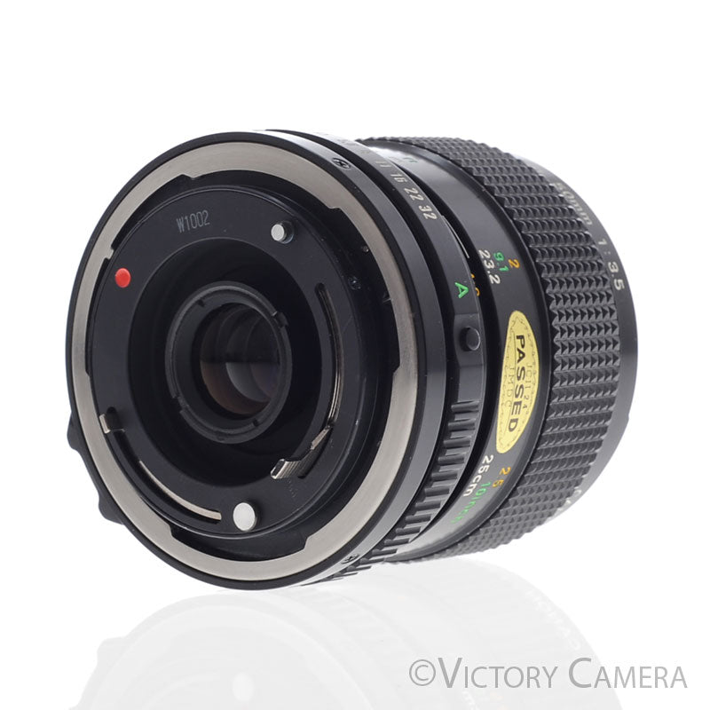 Canon FD 50mm f3.5 (late version) Macro Prime Lens -Fungus- [BAR] - Victory Camera