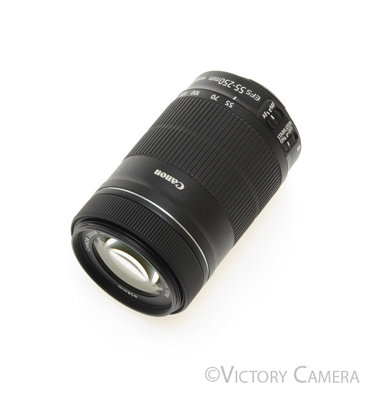 Canon EF-S 55-250mm f4.0-5.6 IS Telephoto Zoom Lens [MINT-] - Victory Camera