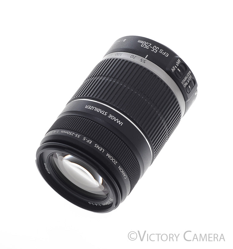 Canon EF-S 55-250mm f4-5.6 IS Telephoto Zoom Lens [EXC+] - Victory Camera