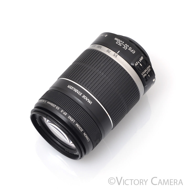 Canon EF-S 55-250mm f4-5.6 IS Telephoto Zoom Lens [EXC] - Victory Camera