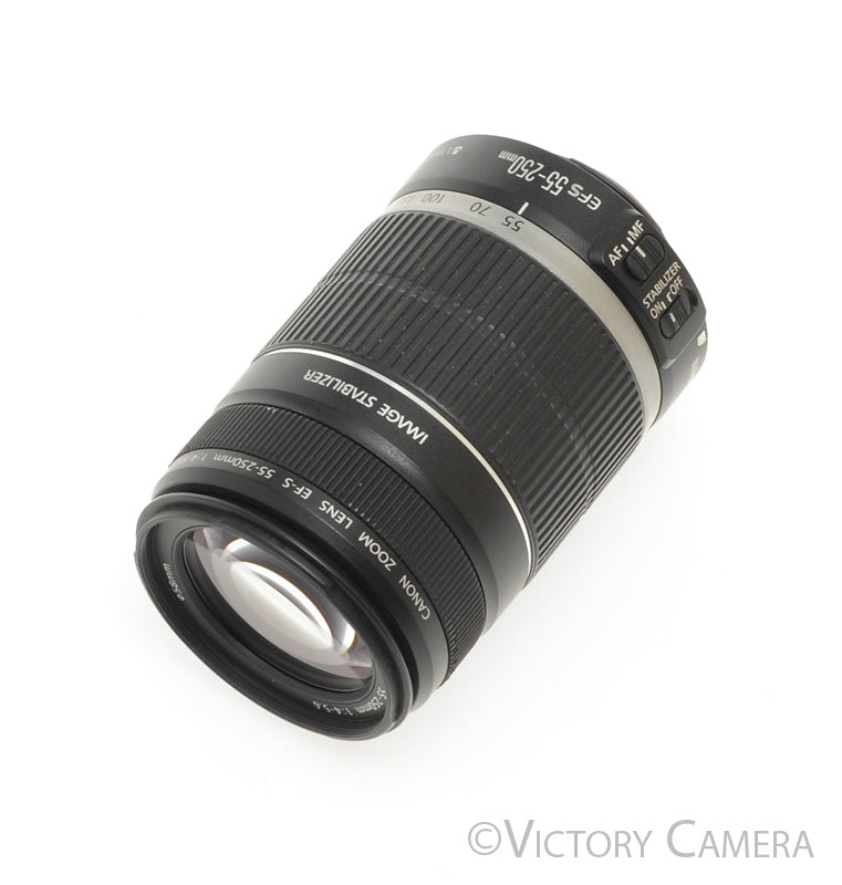 Canon EF-S 55-250mm f4.0-5.6 IS Telephoto Zoom Lens [EXC] - Victory Camera