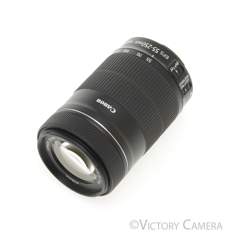Canon EF-S 55-250mm f4.0-5.6 IS Telephoto Zoom Lens [EXC] - Victory Camera