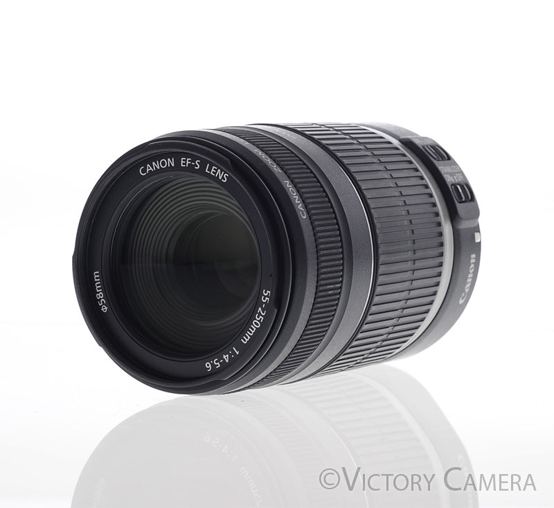 Canon EF-S 55-250mm f4-5.6 IS Telephoto Zoom Lens [EXC+] - Victory Camera