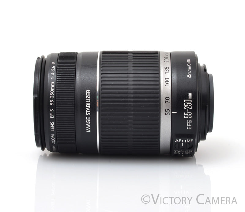 Canon EF-S 55-250mm f4-5.6 IS Telephoto Zoom Lens [EXC] - Victory Camera