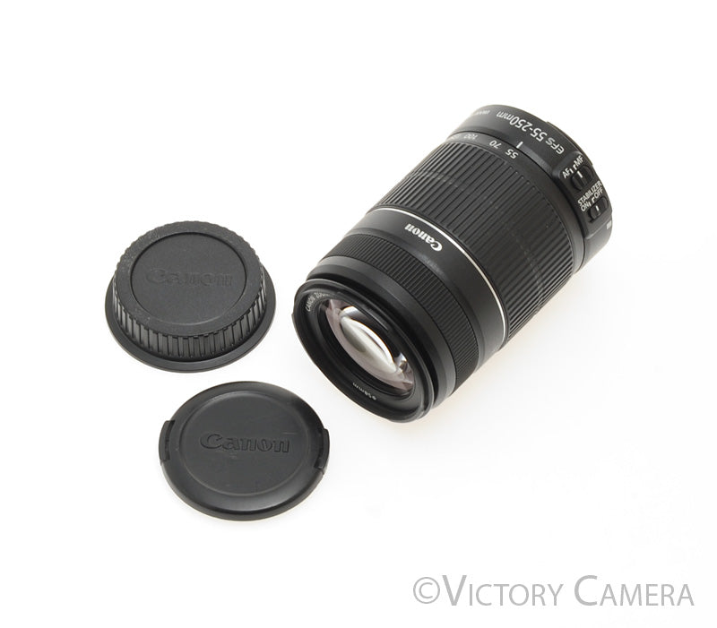 Canon EF-S 55-250mm f4.0-5.6 IS Telephoto Zoom Lens [EXC] - Victory Camera