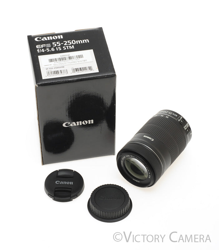 Canon EF-S 55-250mm f4.0-5.6 IS Telephoto Zoom Lens [MINT-] - Victory Camera