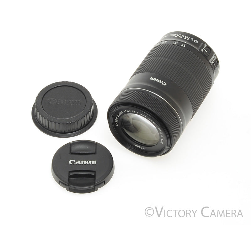 Canon EF-S 55-250mm f4.0-5.6 IS Telephoto Zoom Lens [EXC] - Victory Camera