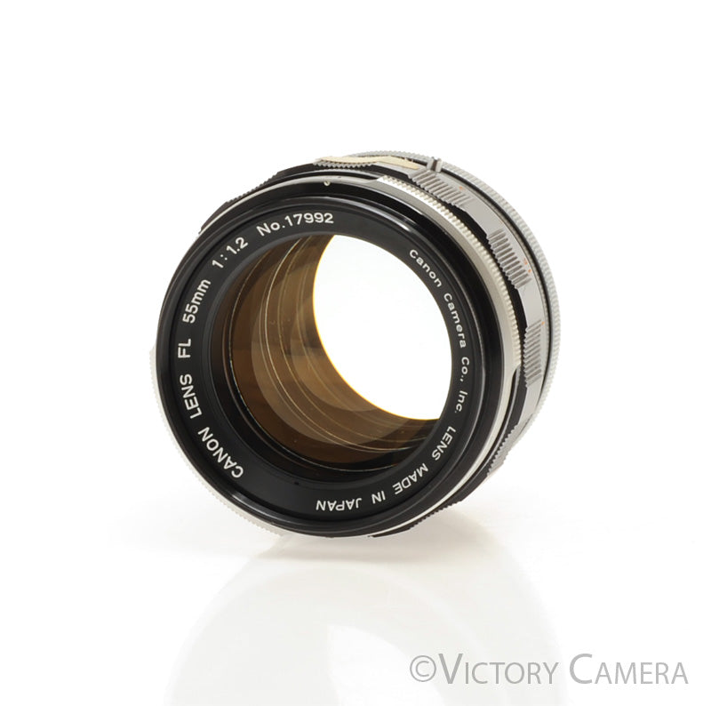 Canon FL Mount 55mm f1.2 S.S.C Fast Portrait Prime Lens [EXC+] - Victory Camera