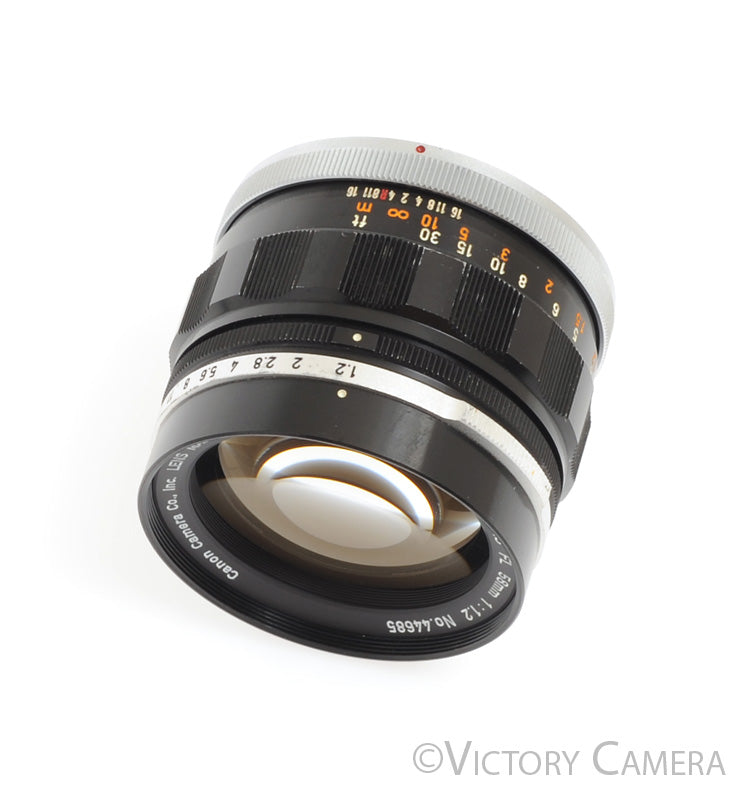 Canon FL Rare 58mm f1.2 FAST Prime Lens for FD/FL -Clean in Case- - Victory Camera