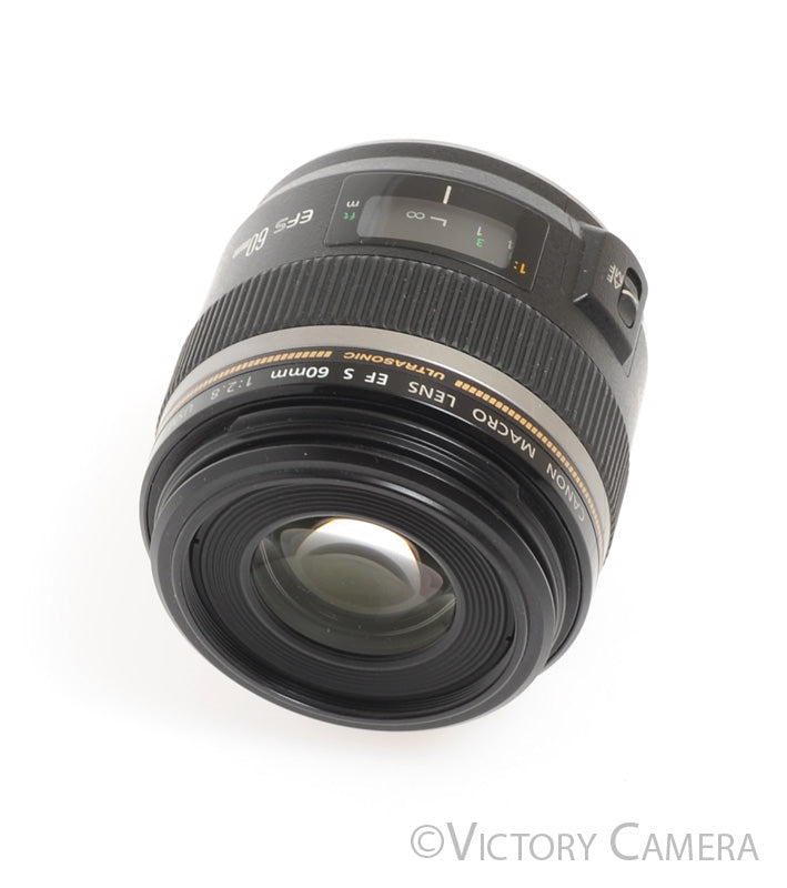 Canon EOS EF-S 60mm f2.8 USM 1:1 Macro Prime Lens -Clean- - Victory Camera