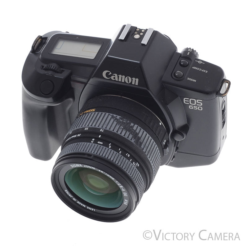 Canon EOS 650 Autofocus 35mm FILM Camera w/ 28-70mm Zoom Lens [EXC+]