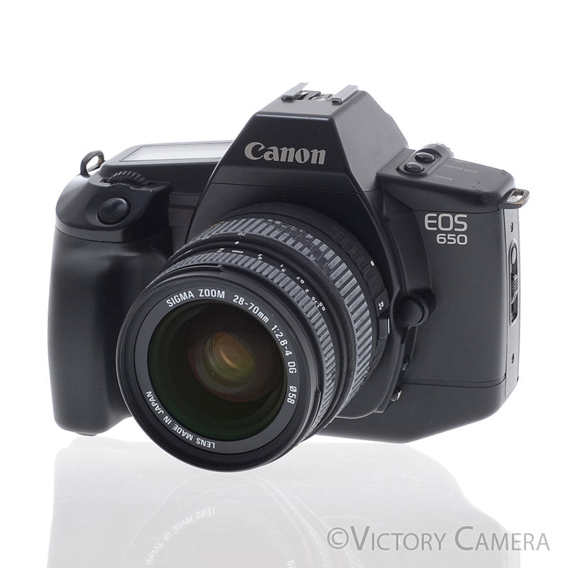 Canon EOS 650 Autofocus 35mm FILM Camera w/ 28-70mm Zoom Lens [EXC+]