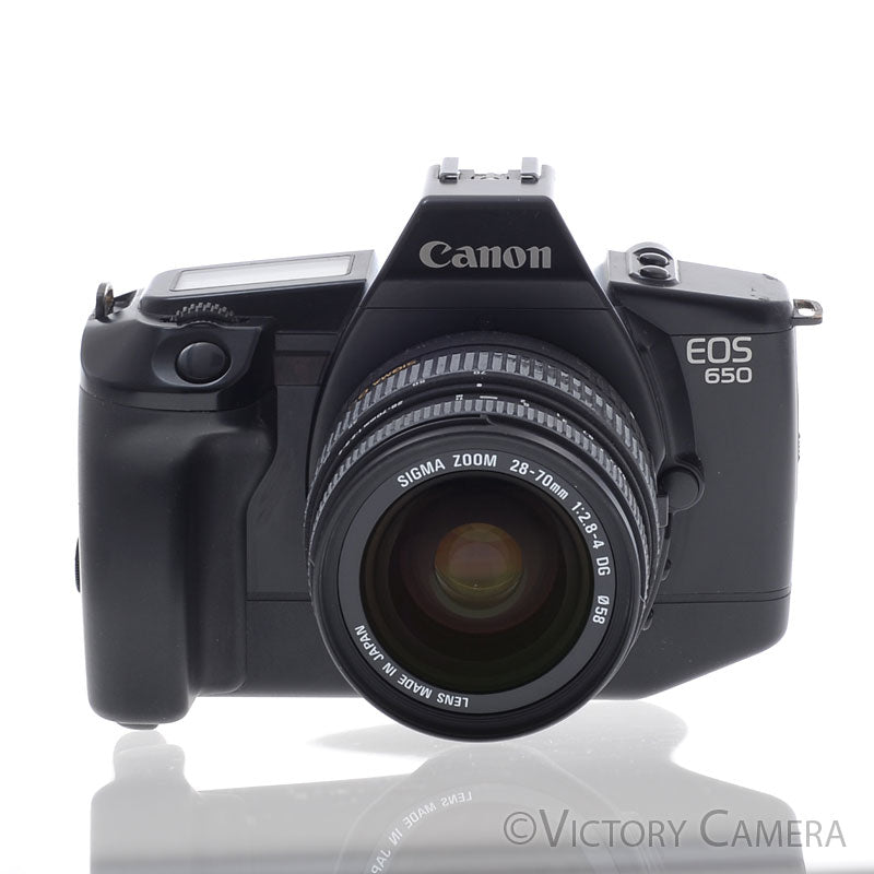 Canon EOS 650 Autofocus 35mm FILM Camera w/ 28-70mm Zoom Lens [EXC+]