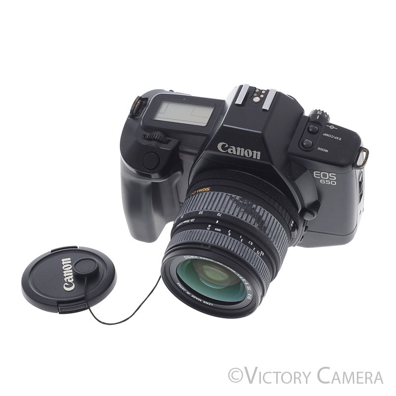 Canon EOS 650 Autofocus 35mm FILM Camera w/ 28-70mm Zoom Lens [EXC+]