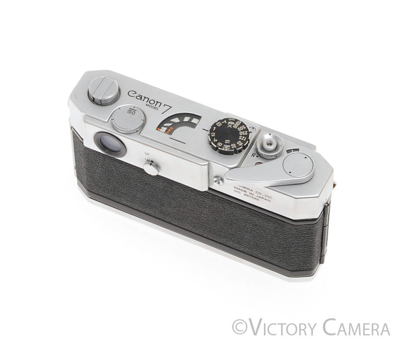 Canon 7 Rangefinder L39 35mm Film Camera Body -Good, No Meter- [EXC-] - Victory Camera