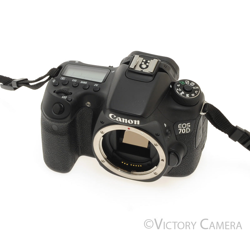 Canon EOS 70D 20.2MP Digital SLR Camera Body w/ Charger [MINT-] - Victory Camera