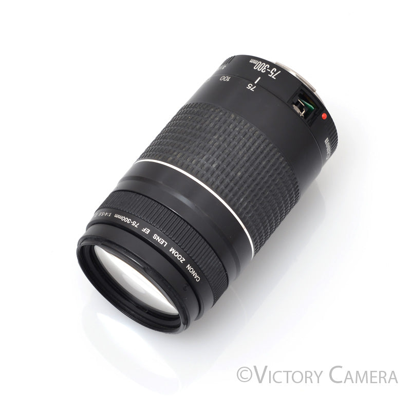 Canon EOS EF 75-300mm f4-5.6 III Telephoto Zoom Lens -No AF/MF Switch- [BAR] - Victory Camera