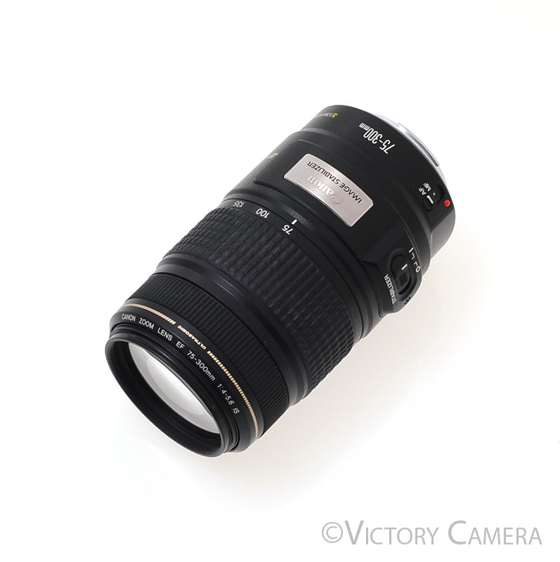 Canon EOS EF 75-300mm f4-5.6 IS USM Telephoto Zoom Lens [EXC+] - Victory Camera
