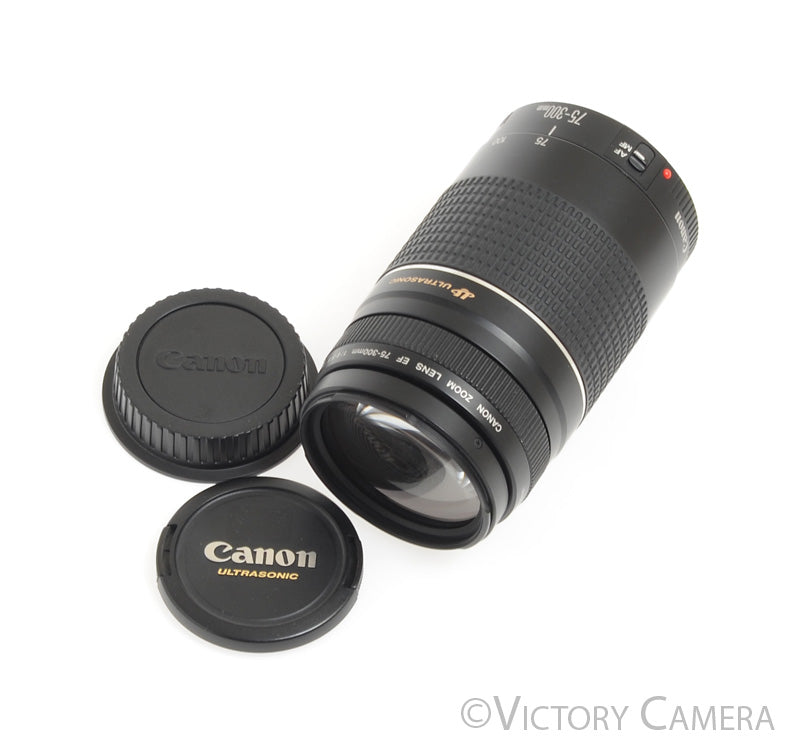 Canon EOS EF 75-300mm f4-5.6 III USM Telephoto Zoom Lens -Clean- - Victory Camera