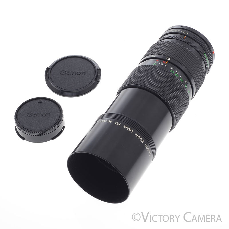 Canon FD 80-200mm f4 (late version) Telephoto Zoom Lens  [EXC+] - Victory Camera