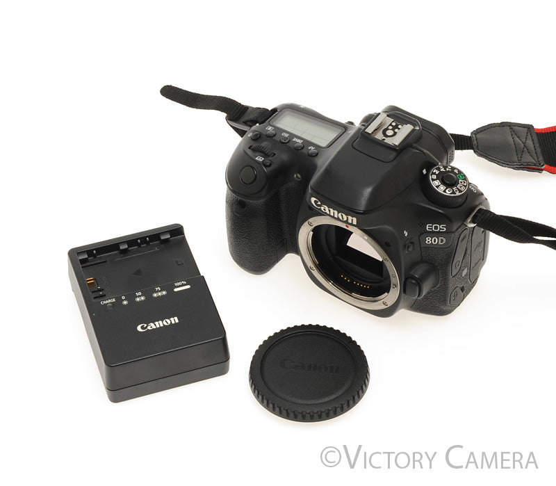 Canon EOS 80D 24.2MP DSLR Camera Body ~48,700 Shots~ [EXC] - Victory Camera