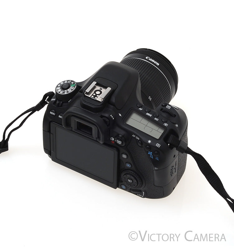 Canon EOS 80D 24.2MP DSLR Camera Body w/ 18-55mm f3.5-5.6 Lens [EXC+] - Victory Camera