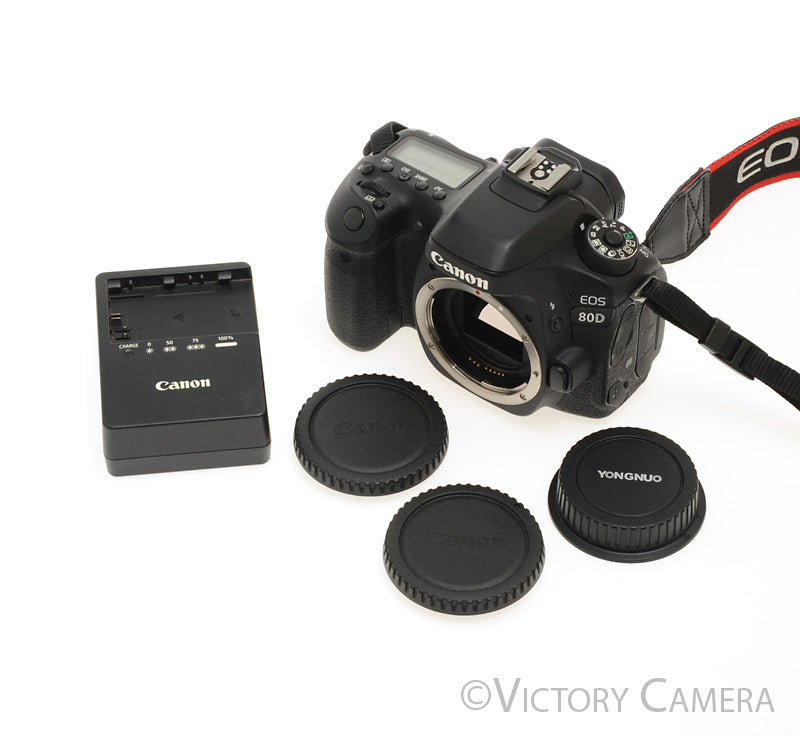 Canon EOS 80D 24.2MP DSLR Camera Body ~2054 Shots~ [EXC+] - Victory Camera