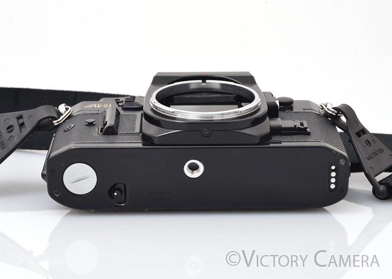 Canon A-1 A1 35mm Black Film Camera Body -No Meter, New Seals- [BAR] - Victory Camera