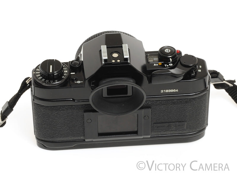 Canon A-1 A1 35mm Black Camera w/ 50mm F1.8 Lens -New Seals, No Squeak- [EX+] - Victory Camera