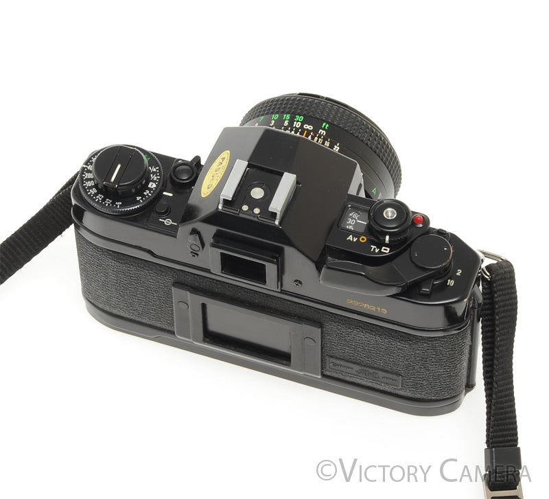 Canon A-1 A1 Black 35mm Film SLR Camera w/ 50mm f1.8 Lens -New Seals- [EXC] - Victory Camera