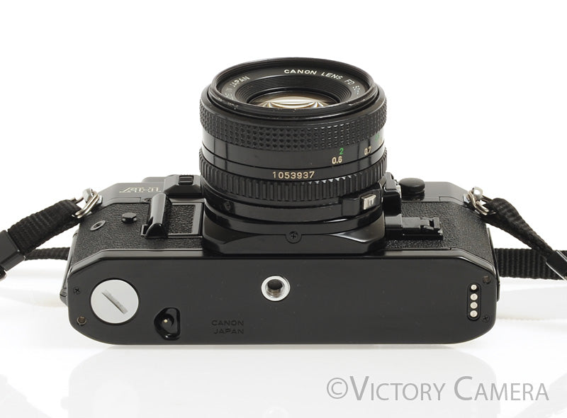 Canon A-1 A1 35mm Black Camera w/ 50mm F1.8 Lens -New Seals, No Squeak- [EX+] - Victory Camera