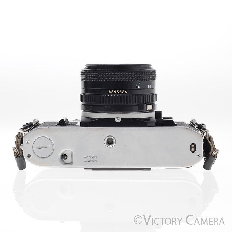Canon AE-1 35mm Black Camera w/ 50mm f1.8 Prime Lens [EXC-] image 4