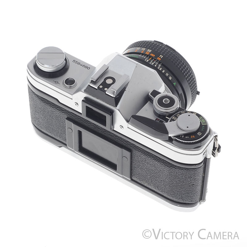 Canon AE-1 35mm Chrome Camera w/ 50mm f1.8 Prime Lens [EXC+] image 4