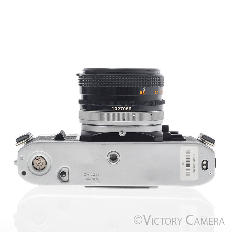 Canon AE-1 35mm Chrome Camera w/ 50mm f1.8 Prime Lens [EXC+] image 5