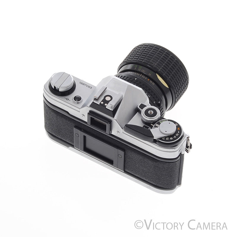 Canon AE-1 35mm Chrome Camera w/ 35-70mm Zoom Lens [EXC+] - Victory Camera