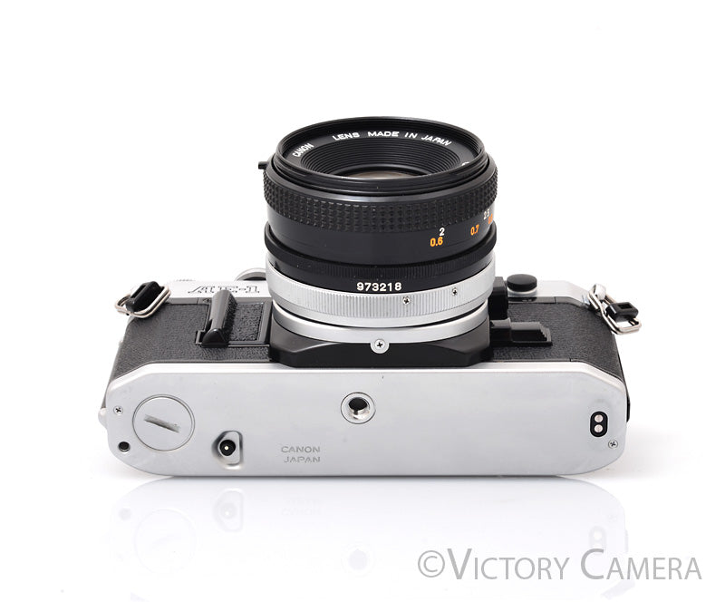 Canon AE-1 Program Chrome 35mm Film SLR Camera 50mm f1.8 Lens [EXC] - Victory Camera